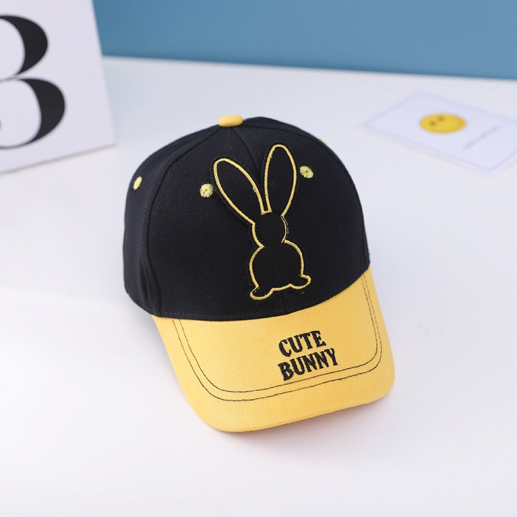 C0477 Cartoon Long-Eared Rabbit Pattern Baby Baseball Hat Children Peaked Cap