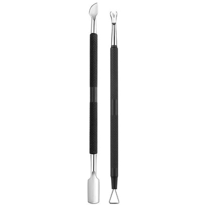 FABIYAN Stainless Steel Dead Skin Shear Steel Push Nail Art Tool Set, Specification: Set 3