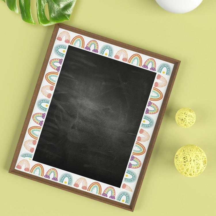 CM2107018 Border Sticker Blackboard Rainbow Sticker Bohemian Sticker