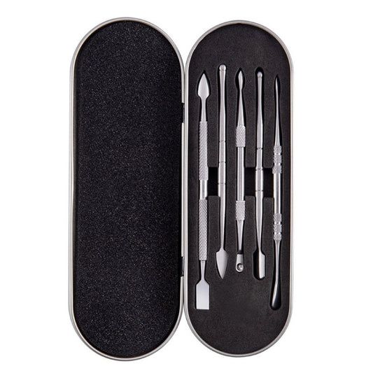 Nail Art Tool Set Smoke Cream Spoon Stainless Steel Steel Push Smoke Oil Spoon