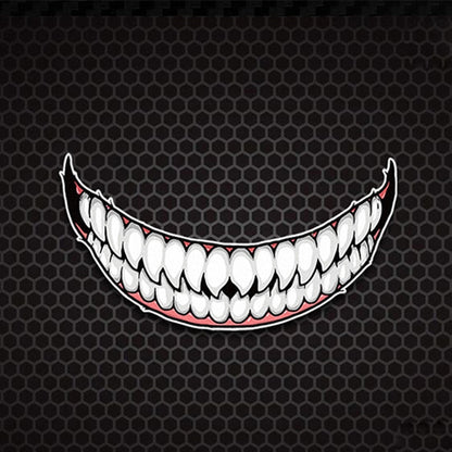 J06 Motorcycle Helmet Sticker, Small Teeth