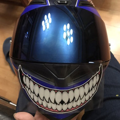 J06 Motorcycle Helmet Sticker, Small Teeth