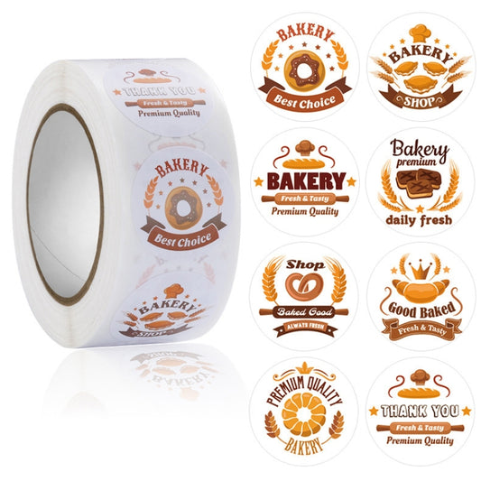 Bakery Cake Shop Cartoon Cute Sticker Decorative Sealing Sticker, 2.5cm / 1 Inch