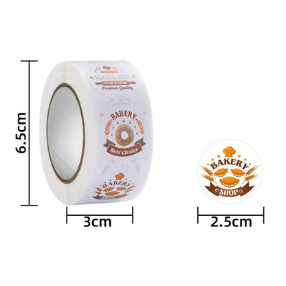Bakery Cake Shop Cartoon Cute Sticker Decorative Sealing Sticker, 2.5cm / 1 Inch