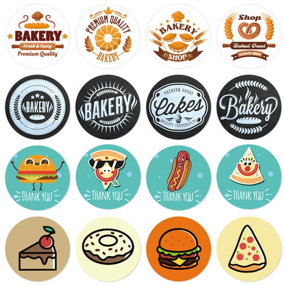 Bakery Cake Shop Cartoon Cute Sticker Decorative Sealing Sticker, 2.5cm / 1 Inch