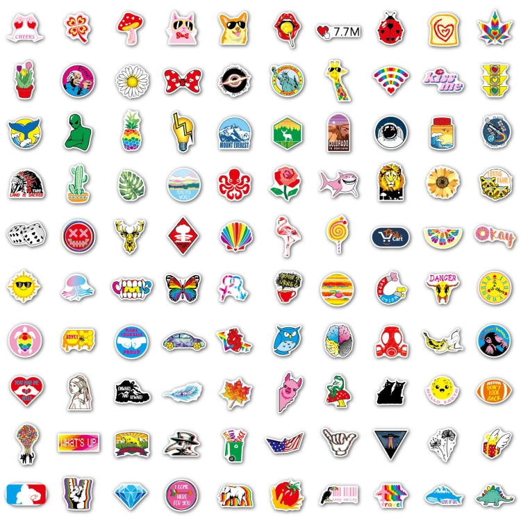 200 Sheets Graffiti Stickers Colorful VSCO Waterproof Vinyl Stickers