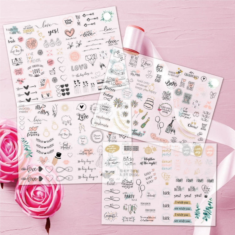 230 PCS Wedding Planning Stickers Engagement Planning Sticker Pack