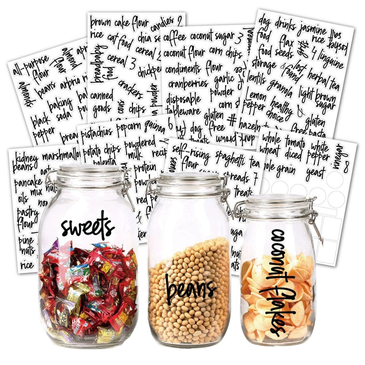 Pantry Storage Stickers Waterproof and Oil-proof Food Label