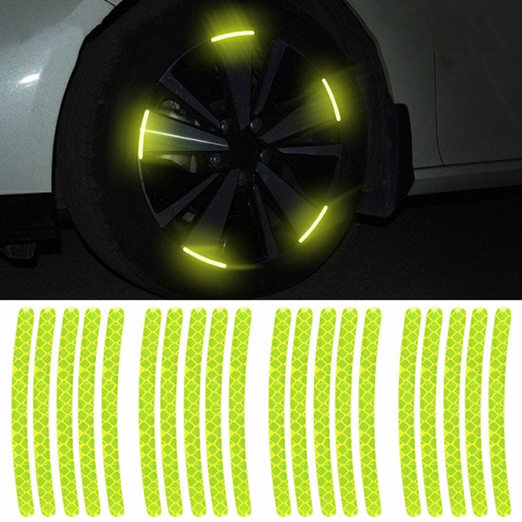 Car Wheel Reflective Stickers 3D Personal Decoration Tire Warning Stickers Car Wheel Reflective Stickers 3D Personal Decoration Tire Warning Stickers