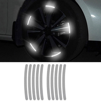 Car Wheel Reflective Stickers 3D Personal Decoration Tire Warning Stickers