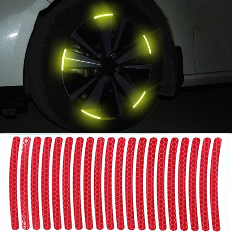 Car Wheel Reflective Stickers 3D Personal Decoration Tire Warning Stickers