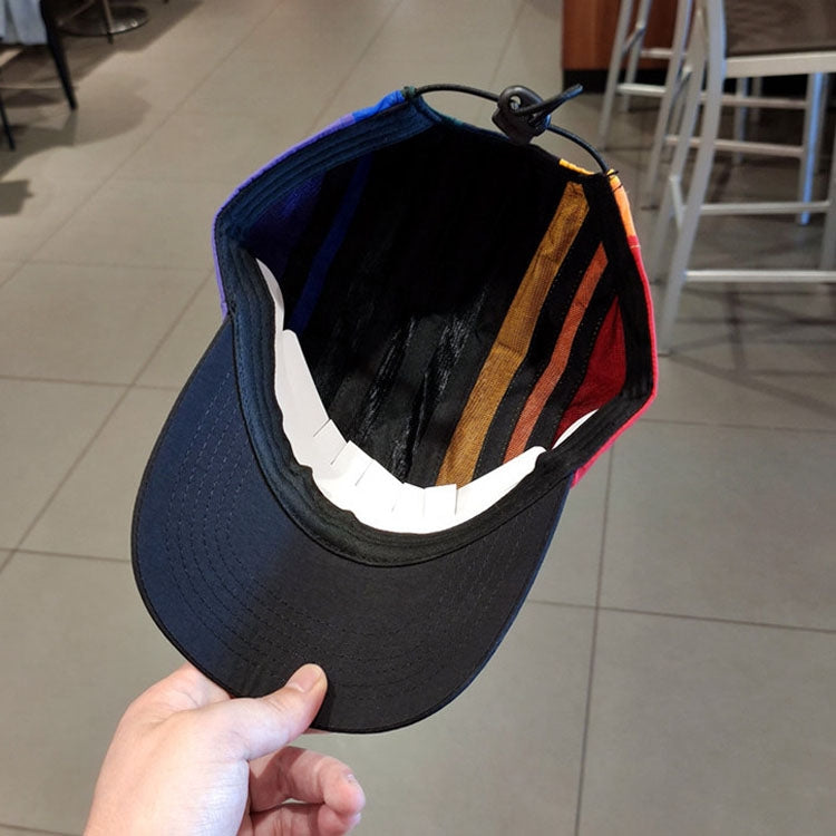 Drawstring Baseball Cap Fashion Street Style Peaked Cap