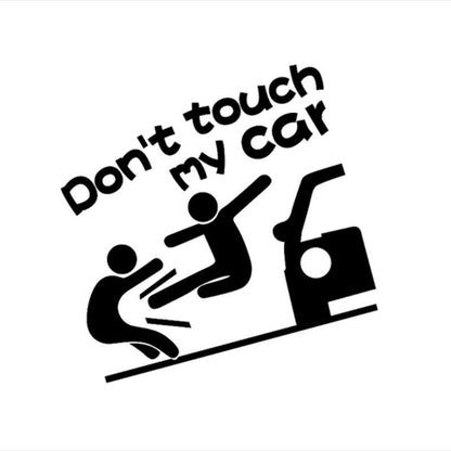 Reflective Funny Text Do Not Touch My Car Car Sticker