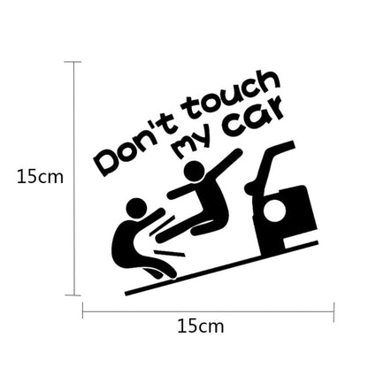 Reflective Funny Text Do Not Touch My Car Car Sticker