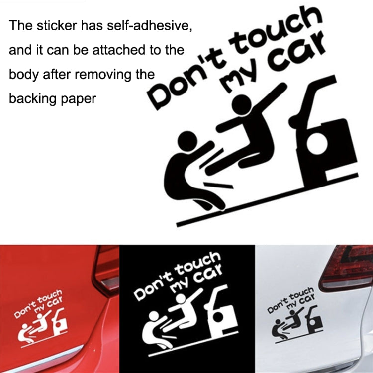 Reflective Funny Text Do Not Touch My Car Car Sticker