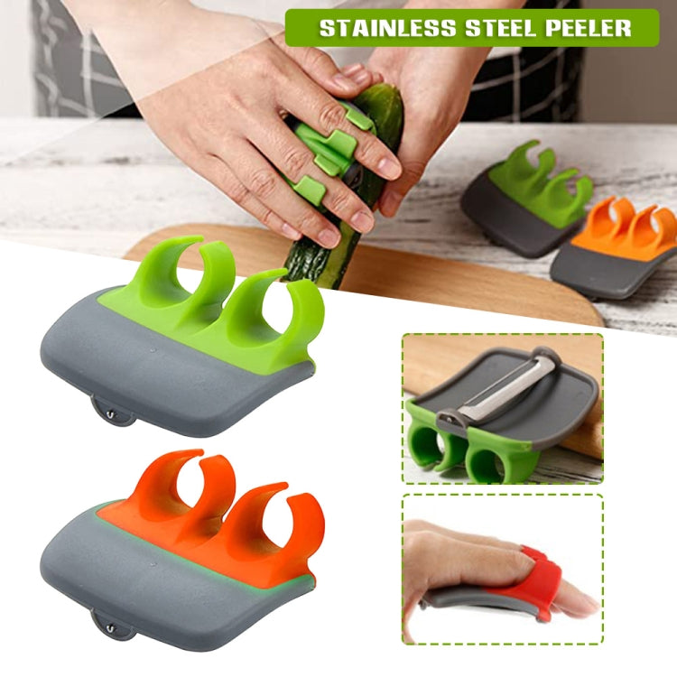 Palm Hand Peeler For Potato, Fruit, Kitchen Vegetable Peeler, 2pcs Green, 2pcs Orange