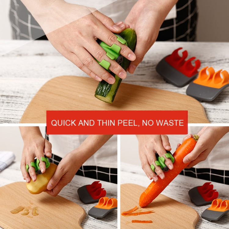 Palm Hand Peeler For Potato, Fruit, Kitchen Vegetable Peeler, 2pcs Green