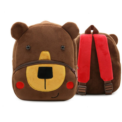 Zoo Series Plush Backpack Cute Children School Bag Shoulder Bag