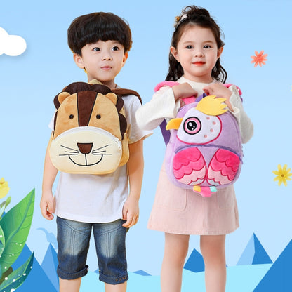 Zoo Series Plush Backpack Cute Children School Bag Shoulder Bag