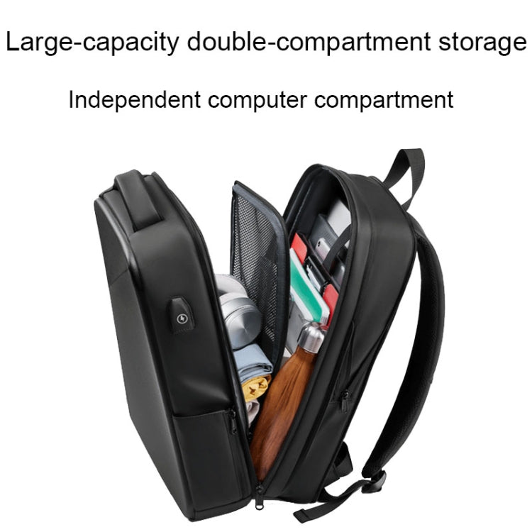 EVA Hard Shell Expandable Laptop Backpack with USB Port Multifunctional Business Travel Backpack