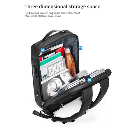 Business Large Capacity Travel Bag Multifunctional Waterproof Laptop Backpack With USB Port