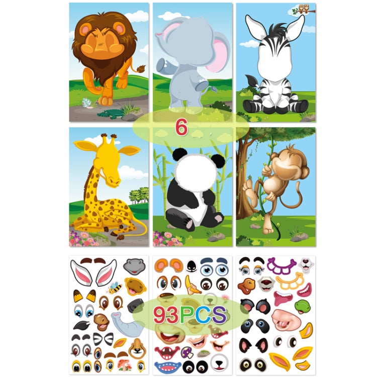 Face Changing Stickers Early Learning DIY Puzzle Stickers Toys