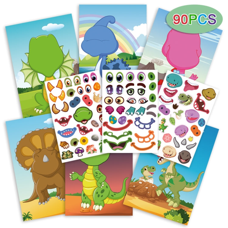 Face Changing Stickers Early Learning DIY Puzzle Stickers Toys