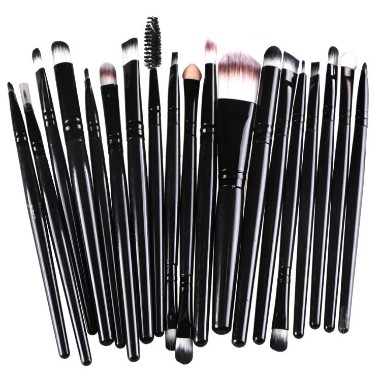 20pcs/set Wooden Handle Makeup Brush Set Beauty Tool Brushes