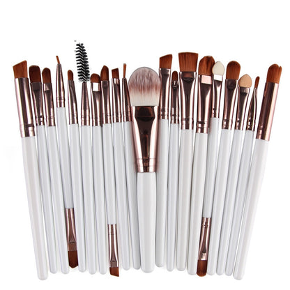 20pcs/set Wooden Handle Makeup Brush Set Beauty Tool Brushes