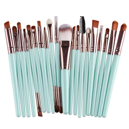 20pcs/set Wooden Handle Makeup Brush Set Beauty Tool Brushes