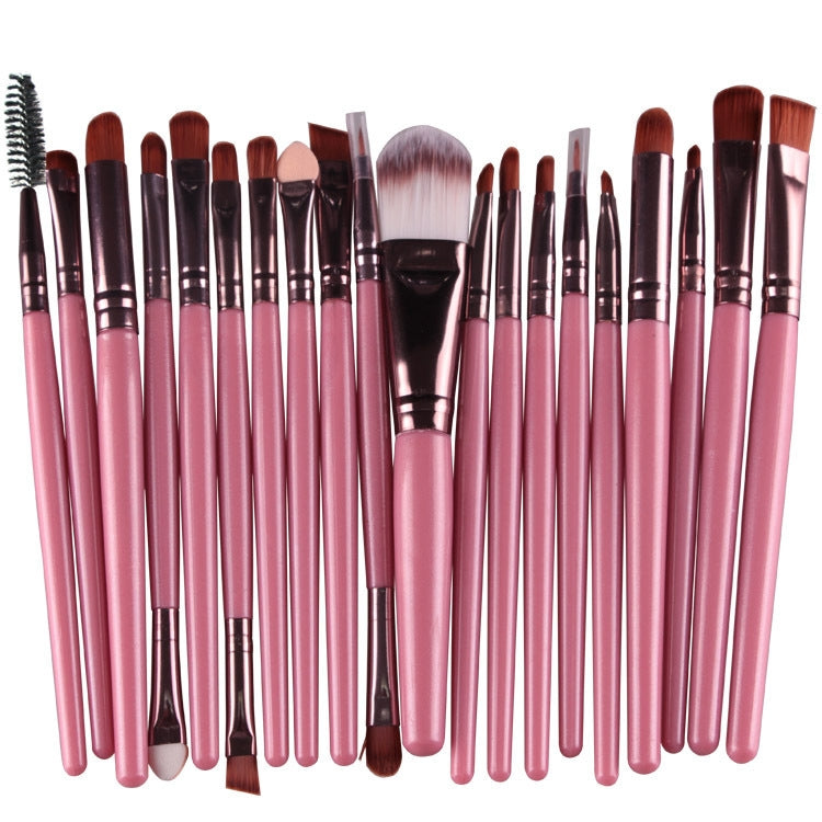 20pcs/set Wooden Handle Makeup Brush Set Beauty Tool Brushes