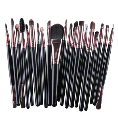 20pcs/set Wooden Handle Makeup Brush Set Beauty Tool Brushes