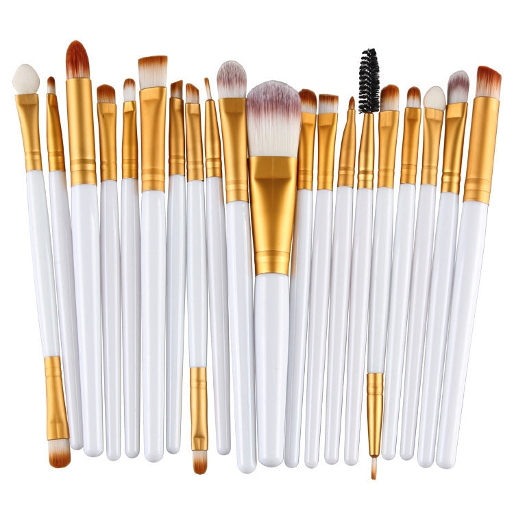 20pcs/set Wooden Handle Makeup Brush Set Beauty Tool Brushes