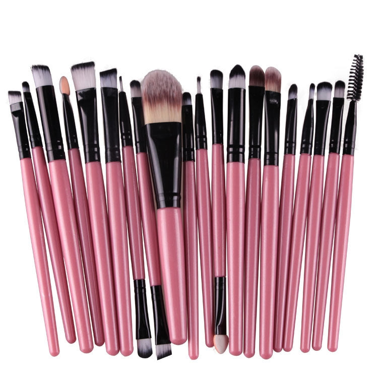 20pcs/set Wooden Handle Makeup Brush Set Beauty Tool Brushes