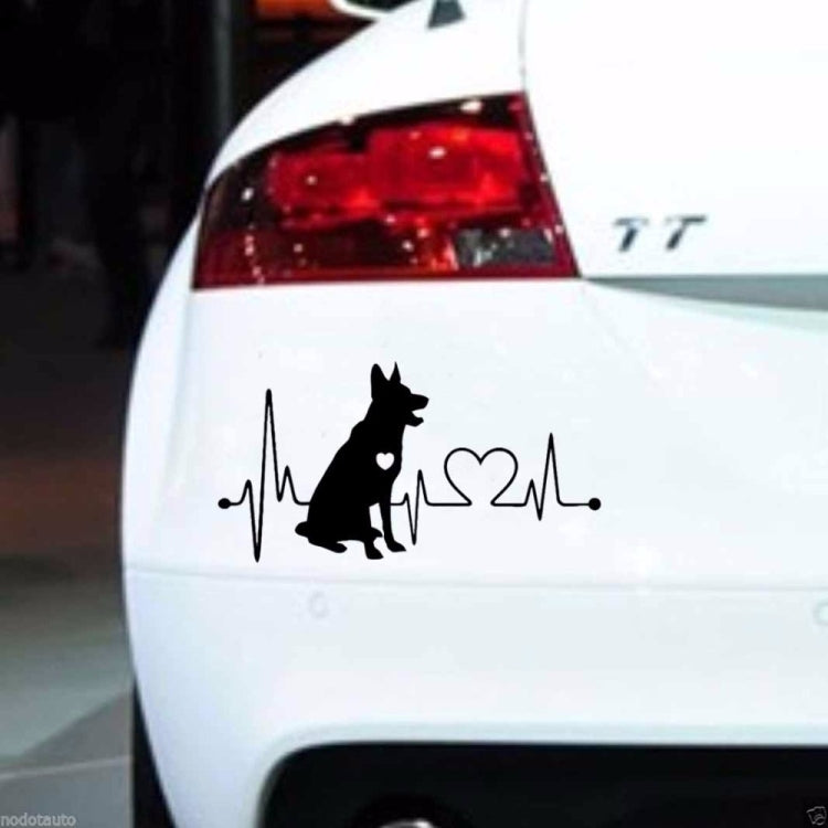 German Shepherd Cartoon Animal Car Sticker