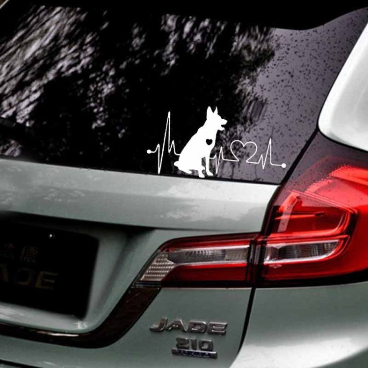 German Shepherd Cartoon Animal Car Sticker