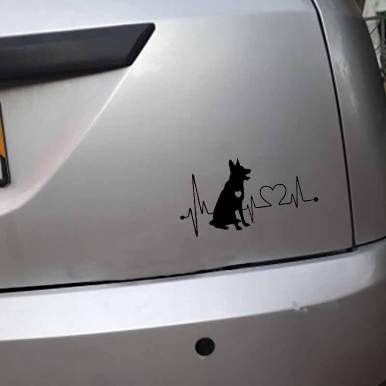 German Shepherd Cartoon Animal Car Sticker