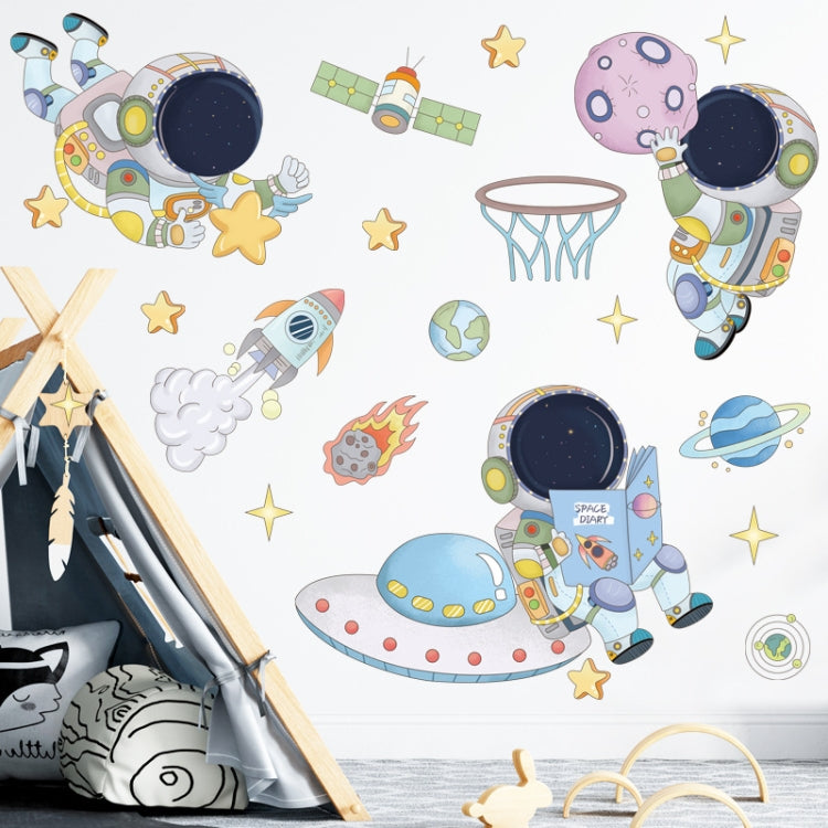 Children Room Cartoon Astronaut Wall Stickers Classroom Decorative Poster