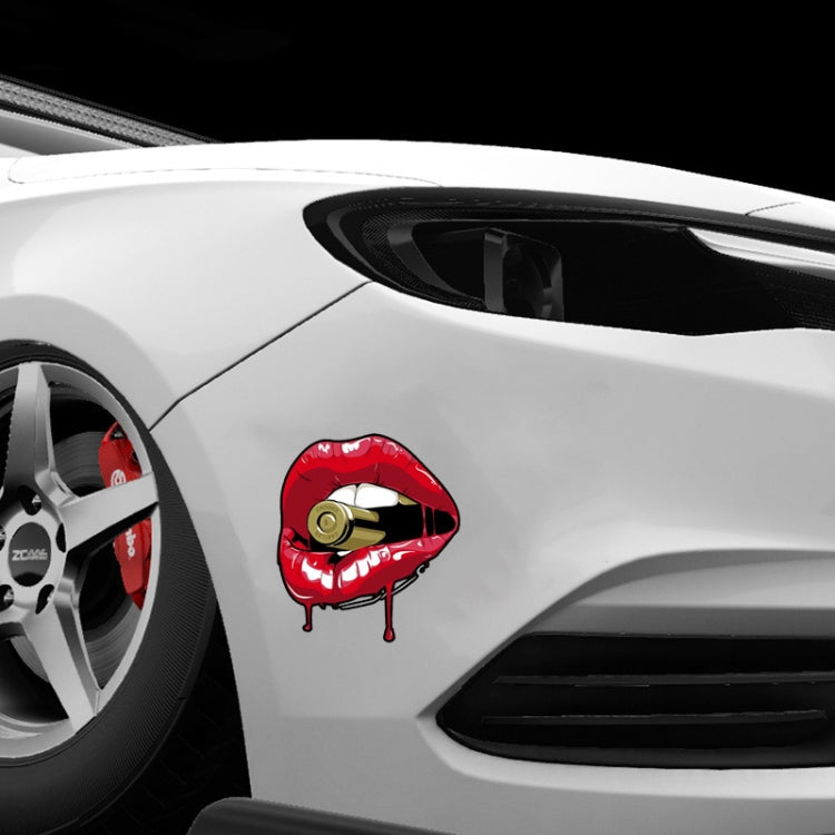 Lip Car Stickers Body Bumper Scratch Stickers