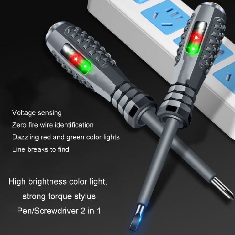 High Torque High Bright Electrician Tester Smart Test Breakpoint Specific Screwdriver, Straight, Phillips