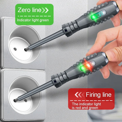 High Torque High Bright Electrician Tester Smart Test Breakpoint Specific Screwdriver, Straight, Phillips