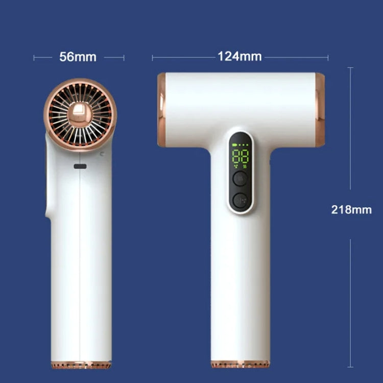 Wireless Rechargeable Hair Dryer with 3 Levels Wind Speed/ Temperature Adjustable