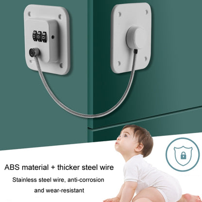 Child Safety Lock No Hole Window Limiter Refrigerator Drawer Cabinet Combination Lock