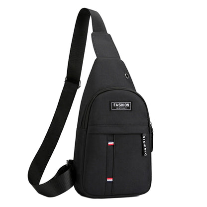 Men Chest Bag Casual Sports Shoulder Crossbody Bag Canvas Backpack