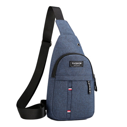 Men Chest Bag Casual Sports Shoulder Crossbody Bag Canvas Backpack