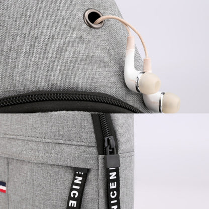 Men Chest Bag Casual Sports Shoulder Crossbody Bag Canvas Backpack