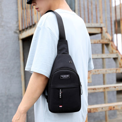 Men Chest Bag Casual Sports Shoulder Crossbody Bag Canvas Backpack