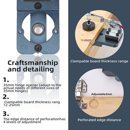 Fonson 35MM Hole Spacing Woodworking Cabinet Door Hinge Hole Opener