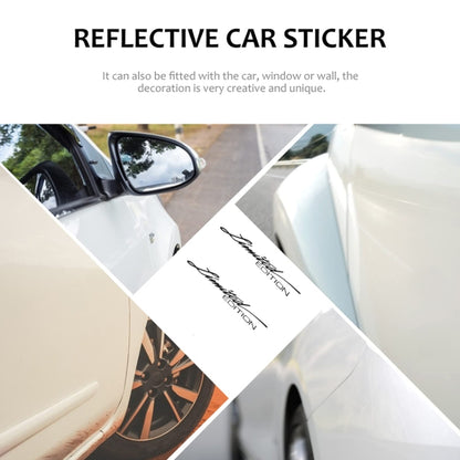 2pcs English Limited Edition Car Decorative Stickers