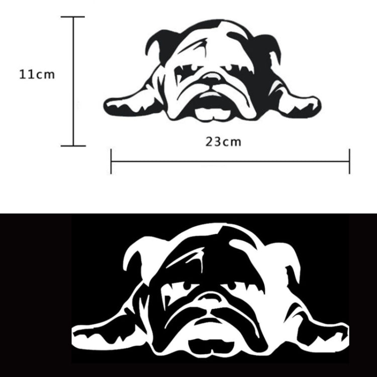 2pcs British Tired Puppy Car Decorative Sticker